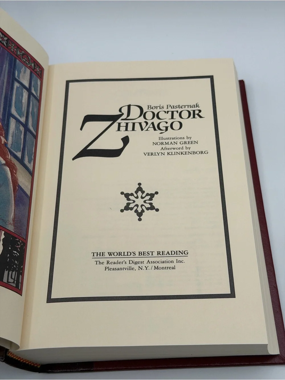 Doctor Zhivago By Boris Pasternak Hardcover Book Reader's Digest 1990 Edition